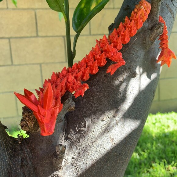 3D Printed Dragon in Egg, Full Articulated  Dragon Flexible 12"- 3Pcs EASTER EGG - Picture 5 of 11